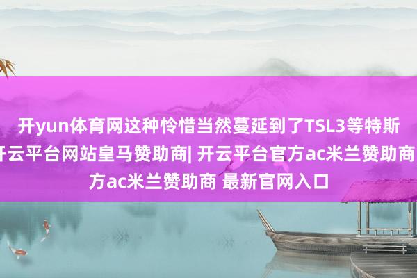 开yun体育网这种怜惜当然蔓延到了TSL3等特斯拉杠杆居品-开云平台网站皇马赞助商| 开云平台官方ac米兰赞助商 最新官网入口